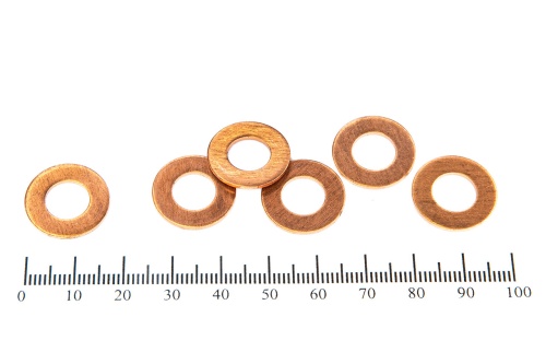 Шайба медная 9х18х1.0