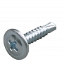 Саморез с прессшайбой 4.2x14 со сверлом оцинк. (500шт) арт.1265519