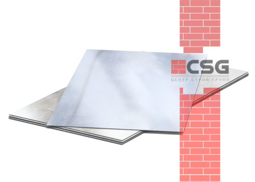 Лист оцинкованный 0.45х1250х2500 2 кл КР пром_пас 